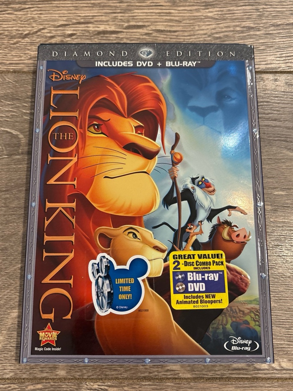 Disney The Lion King Diamond Edition Blu‑ray DVD Combo